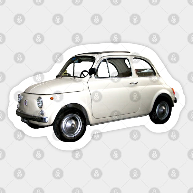 little white car Sticker by mystudiocreate